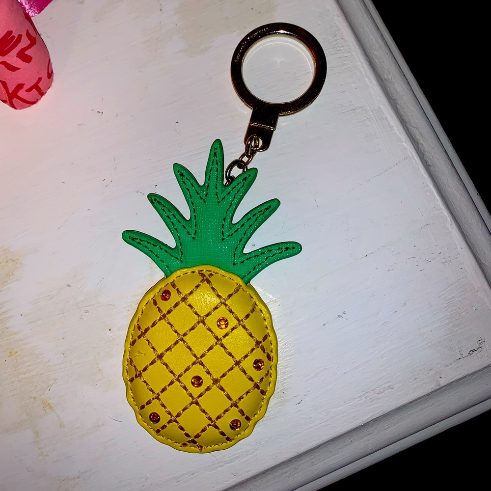Kate spade pineapple keychain